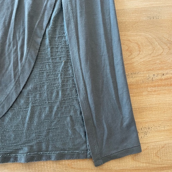 Lulus Flowing With It Slate Blue Tie-Front Culotte Pants - Picture 4 of 11